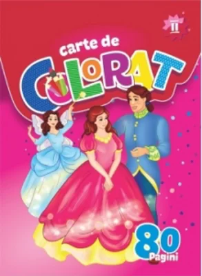 Carte de colorat cu 80 de pagini. Volumul II (pentru fete)