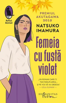 Femeia cu fustă violet