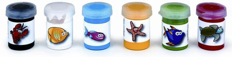 Tempera superlavabilă Toy Color, 25 ml, 6 culori