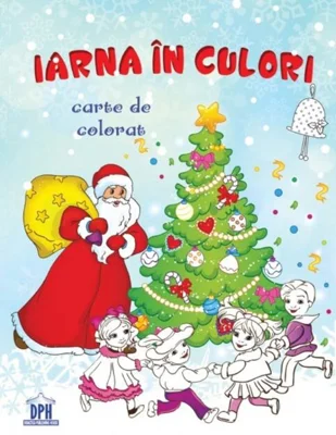 Iarna în culori. Carte de colorat