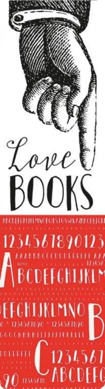 Semn de carte cu elastic Love Books