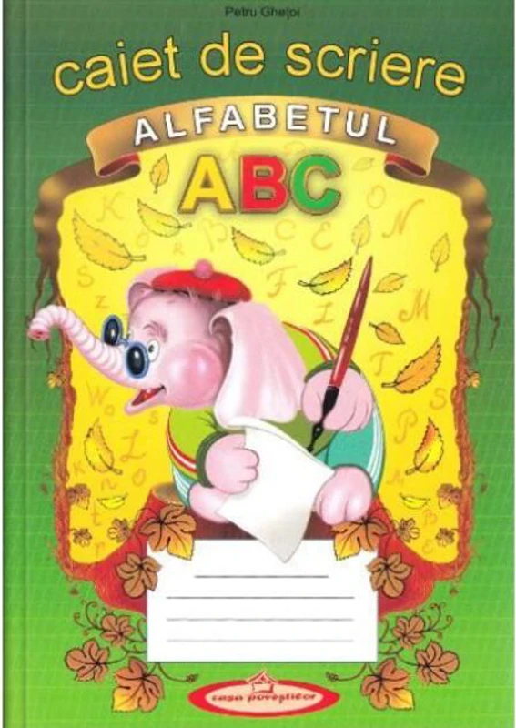 Caiet de scriere alfabetul