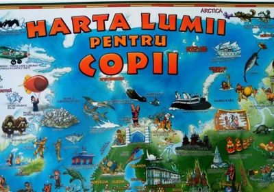 Harta lumii pentru copii