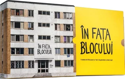 În fața blocului