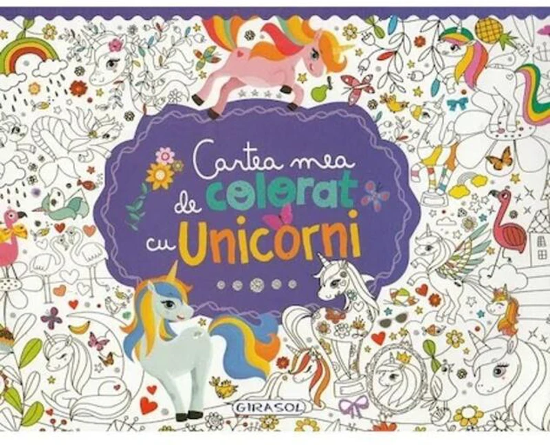 Cartea mea de colorat cu unicorni