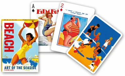 Cărți de joc Piatnik de colecție cu tema „Beach. The art of the seaside”