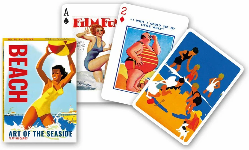 Cărți de joc Piatnik de colecție cu tema „Beach. The art of the seaside”