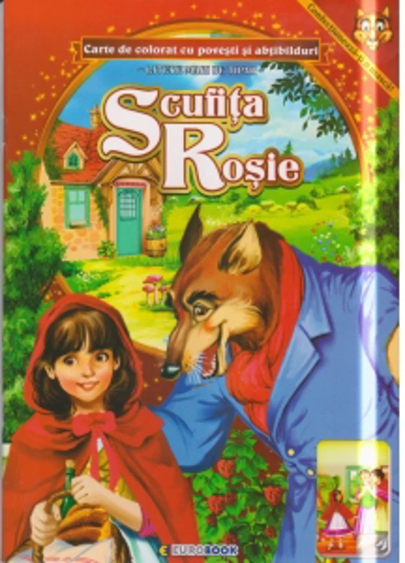 Scufita Rosie. Carte de colorat cu povesti si abtibilduri