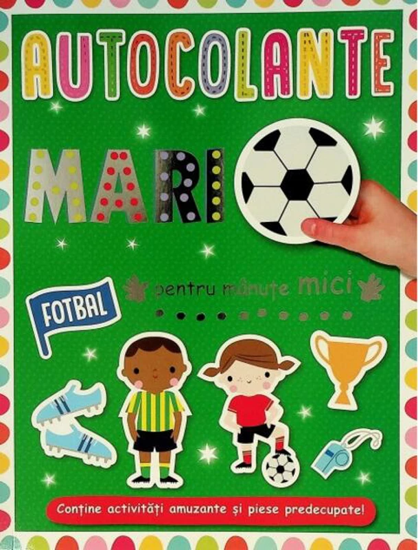 Autocolante mari pentru mănuțe mici. Fotbal
