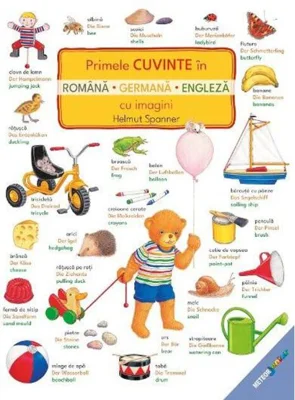 Primele cuvinte în română, germană, engleză cu imagini