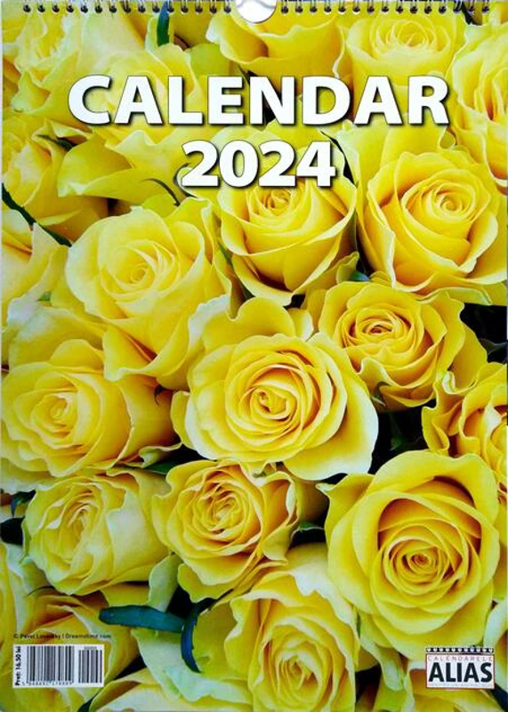 Calendar Flori 2024, format 31x42,5 cm, 12+1 file