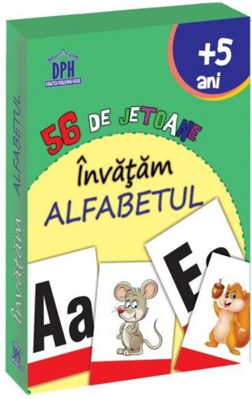 Învățăm alfabetul - 56 de jetoane