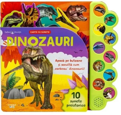 Bebe învață. Dinozauri. Carte cu sunete