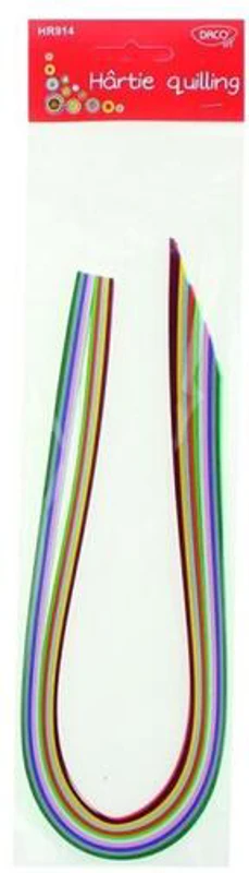 Hârtie pentru quilling DACO, 50x0,5cm, 100/set  - HR914