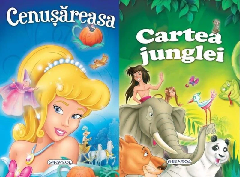 2 Povești: Cenușăreasa și Cartea junglei