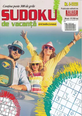 Sudoku de vacanță nr. 4/ 2023