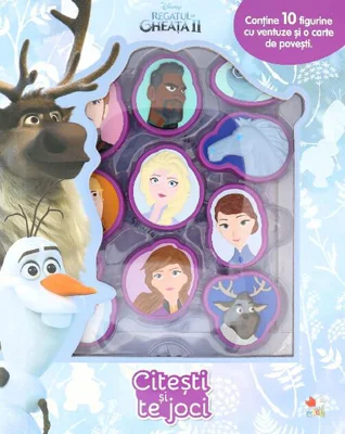Disney. Regatul de gheață II. Citești și te joci (conține10 figurine cu ventuză)