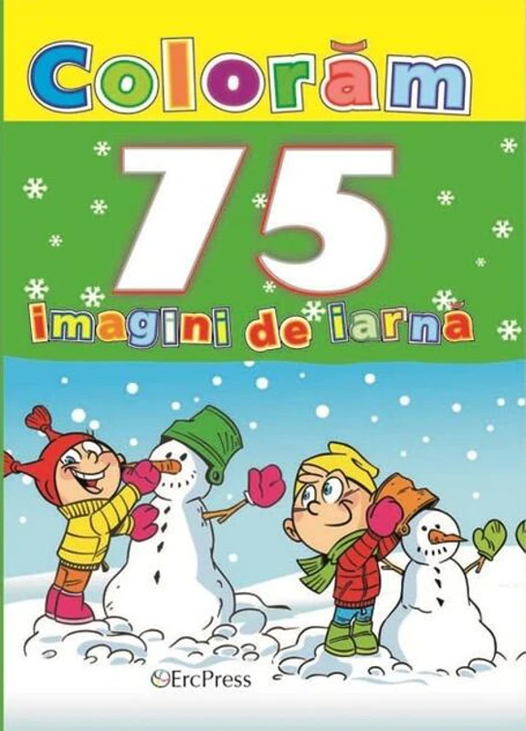 Colorăm 75 imagini de iarnă