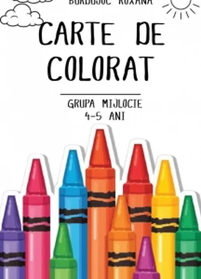 Carte de colorat pentru grupa mijlocie (4-5 ani)
