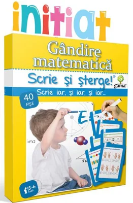 Gândire matematică. Scrie și șterge! Inițiat (5-6 ani)