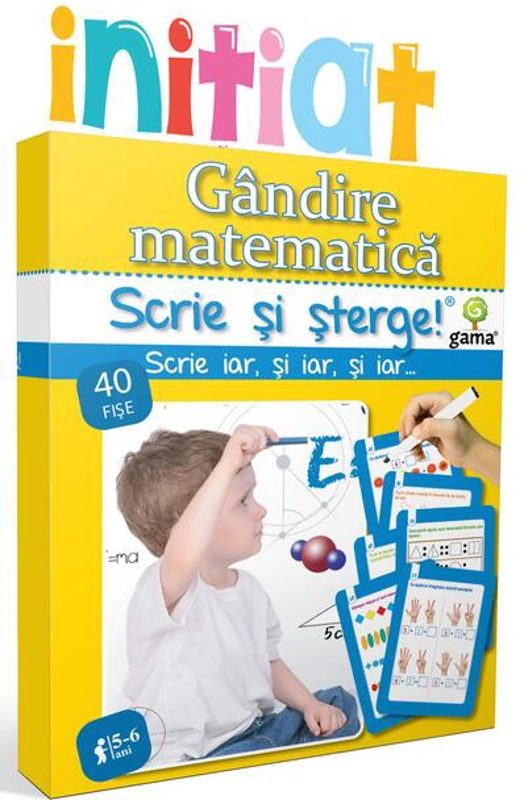 Gândire matematică. Scrie și șterge! Inițiat (5-6 ani)