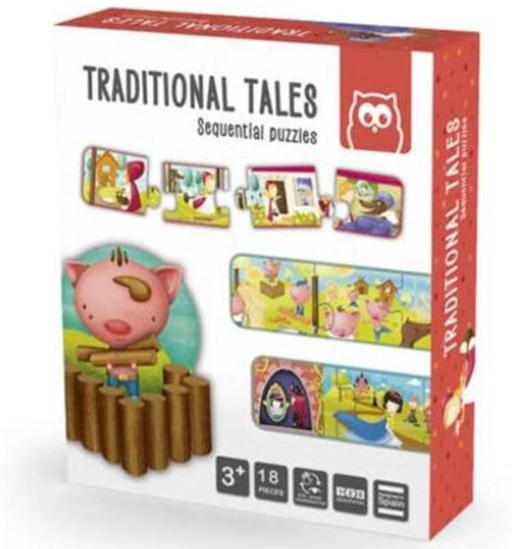 Puzzle educativ Montessori: Povești Tradiționale