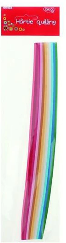 Hârtie pentru quilling DACO 30x0.5cm 300/set - HR904