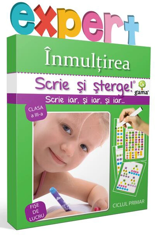 Înmulțirea. Scrie și șterge! Expert (7-10 ani)