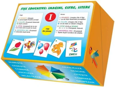 Fișe educative: imagini, cifre, litere (I)