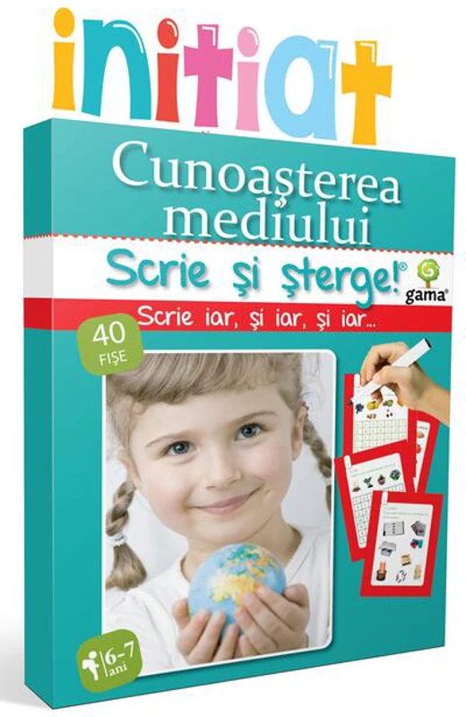 Cunoaşterea mediului. Scrie și șterge! Inițiat (6-7 ani)