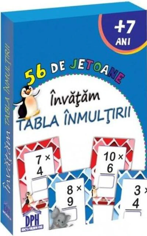 56 de Jetoane - Invățăm tabla înmulțirii