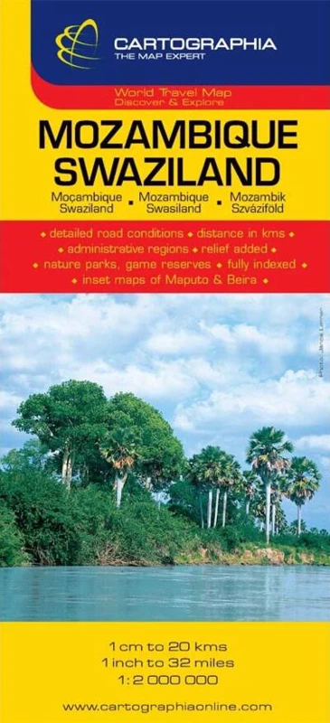 Hartă rutieră Mozambic