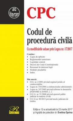 Codul de procedura civila | Evelina Oprina