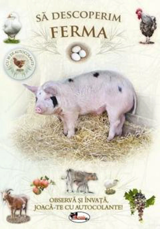 Sa descoperim ferma Observa si invata, joaca-te cu autocolante!