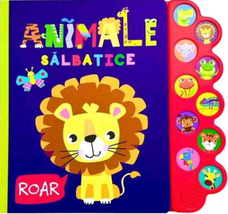 Carte sonoră cu 10 sunete. Animale sălbatice