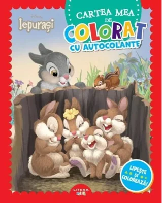 Disney Iepurași. Cartea mea de colorat cu autocolante