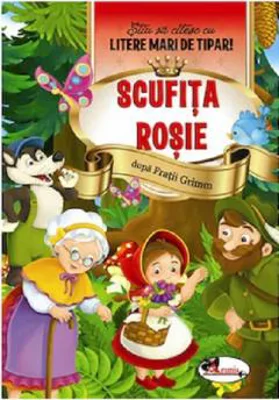 Scufita Rosie - Stiu sa citesc cu litere mari de tipar
