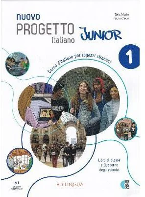 Nuovo Progetto italiano Junior 1 - Libro di classe e Quaderno degli esercizi + audio + video