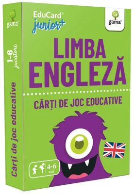 Limba engleza. EduCard Junior plus. Carti de joc educative