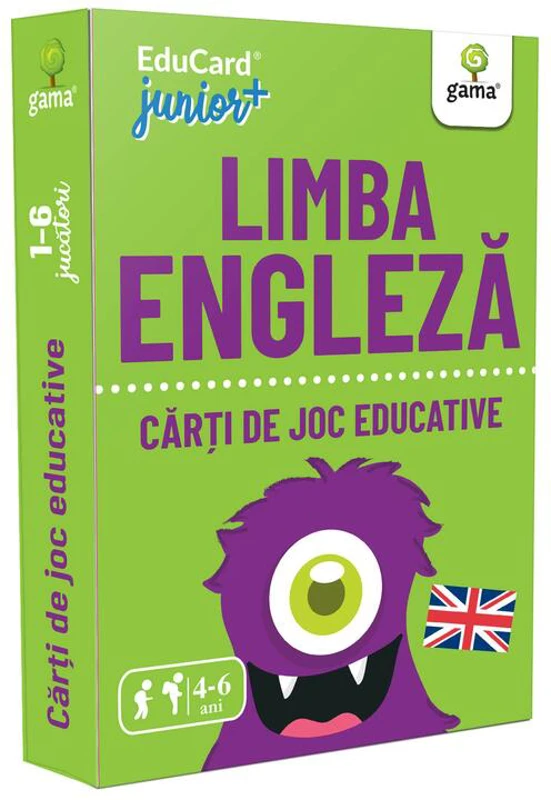 Limba engleza. EduCard Junior plus. Carti de joc educative