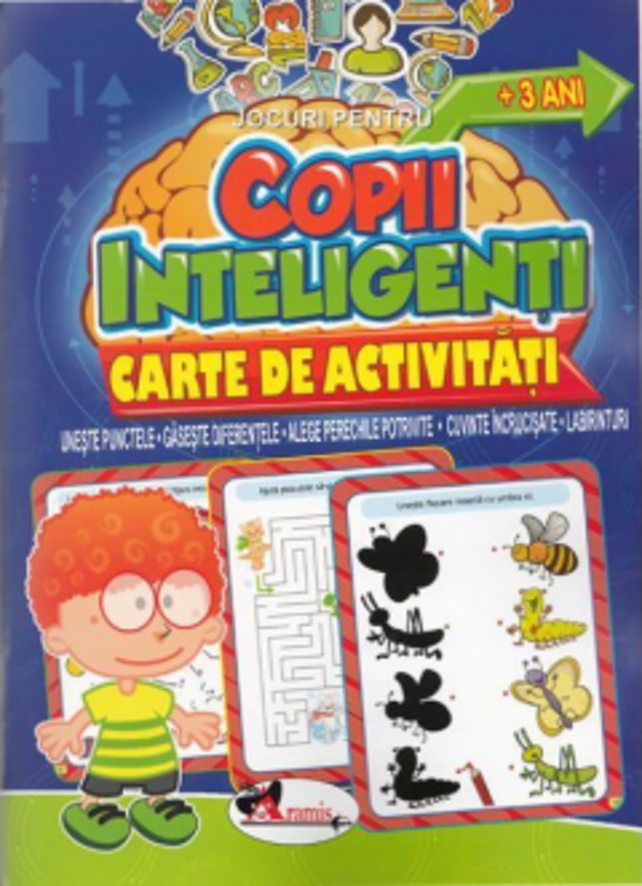 Jocuri pentru copii inteligenti - 3 ani. (Carte de activitati)