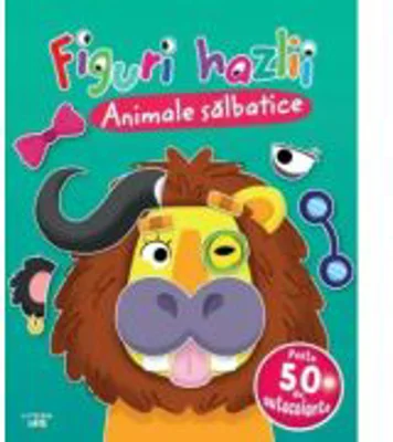 Figuri hazlii. Animale salbatice. Peste 50 de autocolante