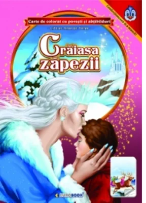 Craiasa zapezii. Carte de colorat cu povesti si abtibilduri cu litere mari de tipar