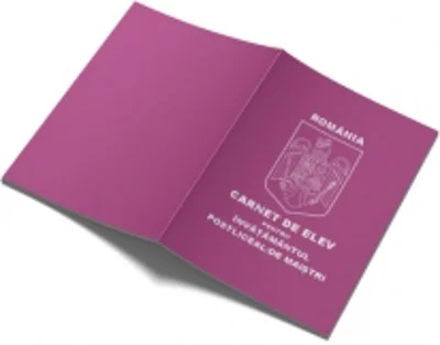 Carnet de elev pentru scoli postliceale / de maistri (model 2025)