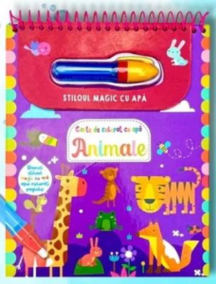 Animale. Carte de colorat cu apa