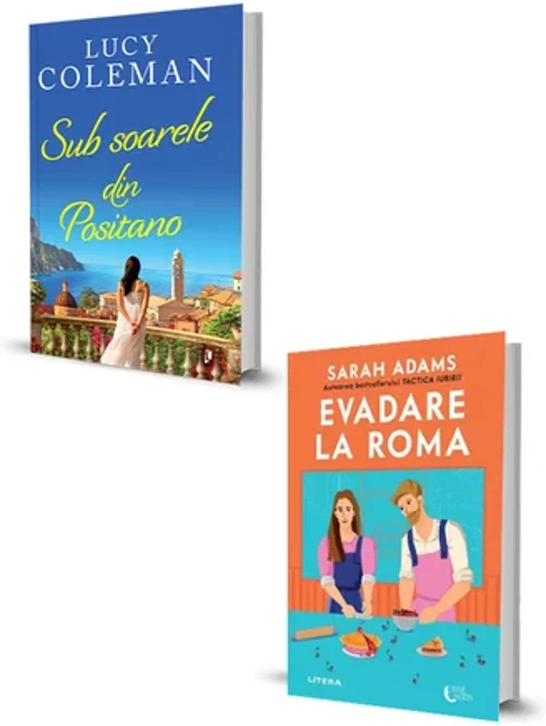 Pachet Sub soarele din Positano + Evadare la Roma. Set 2 carti