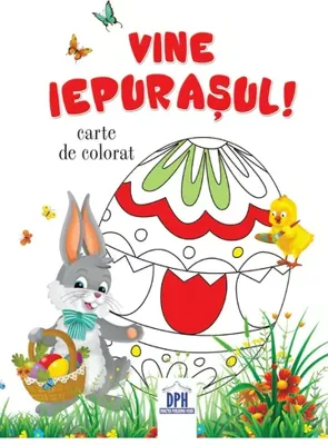 Vine iepurasul - Carte de colorat