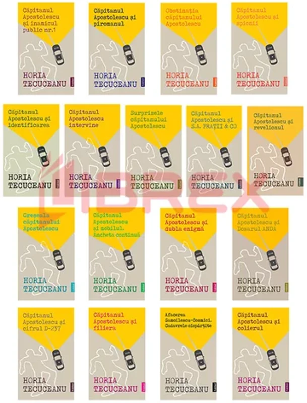 Pachet Horia Tecuceanu. Set 17 carti Capitanul Apostolescu