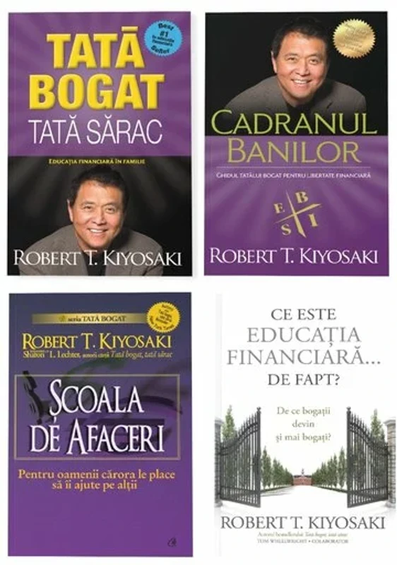 Pachet Tata Bogat - Scoala de Afaceri, Set 4 carti