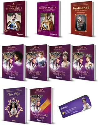 Pachet Ferdinand I si Regina Maria. Set 9 carti + Semn de carte